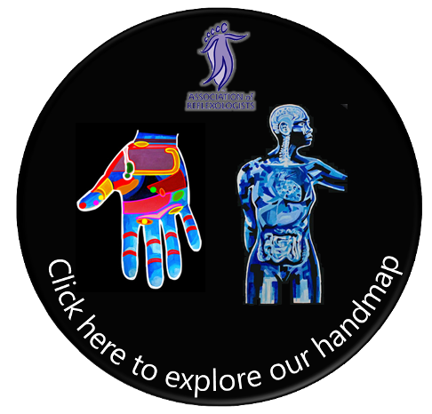 Hand Reflexology Map